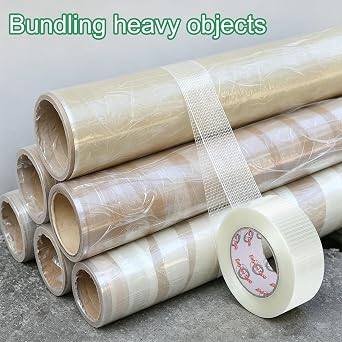 3 Pack 2 x 55Yd Transparent Bi-Directional Fiberglass Tape