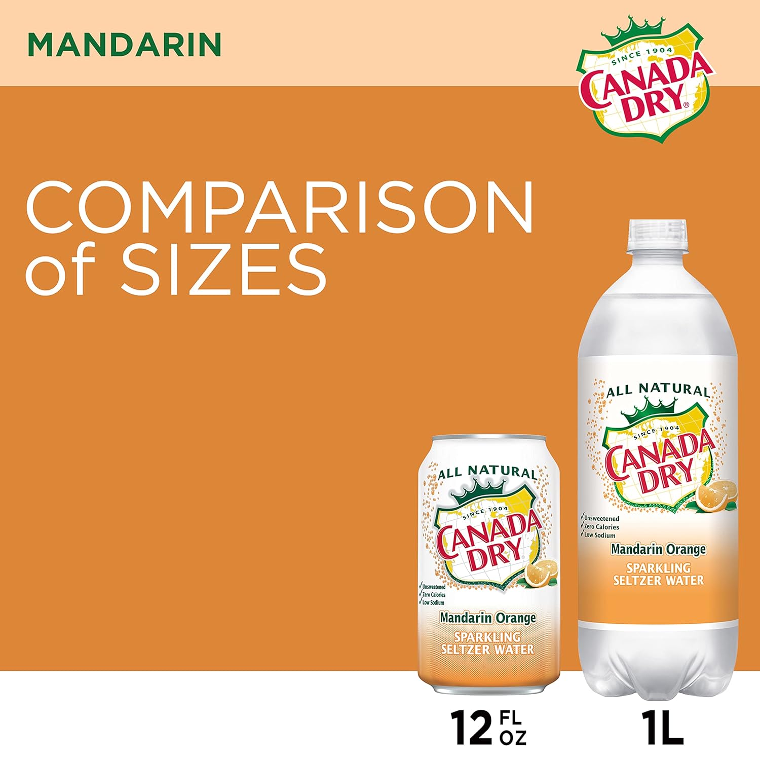 Canadá Dry Sparkling Mandarin Orange Seltzer Water, Chile Ubuy