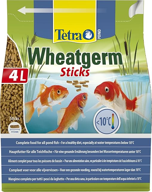 Tetra Pond Fish Food Specially Formulated for Cold Weather Feeding, 4 Litre