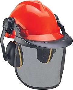 Original Einhell Forest Protection Helmet Complete (Easy Length Adjustable Headband, Fold-Down and Adjustable, Adjustable …