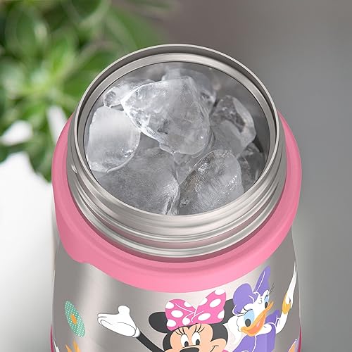Miniatura 5 de THERMOS Botella de acero inoxidable con aislamiento al vacío con sorbete de 10 onzas, MINNIE MOUSE
