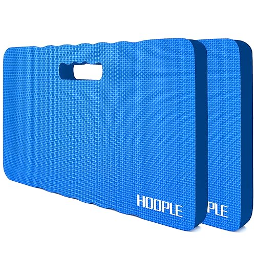 Miniatura 10 de HOOPLE Rodillera extra gruesa, cojín de espuma suave, rodilleras de jardinería impermeables, rodilleras ligeras para baño, suministros de Negro