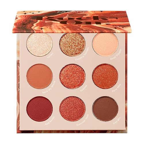 ColourPop Rock On Eyeshadow Palette - Warm, Earthy Terracotta Palette with Metallic and Matte Finishes - High-Pigment Eye Makeup with a Long-Wearing Formula (0.3 oz) - Rock On