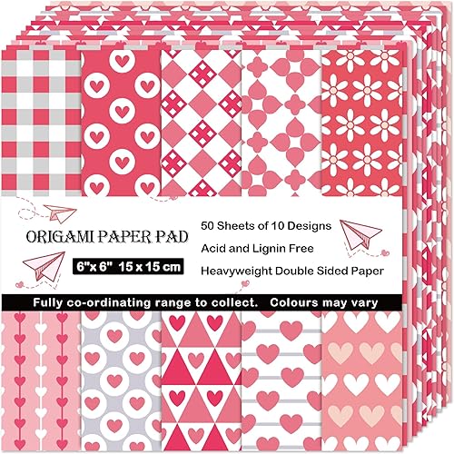 Miniatura 8 de Papel de origami de 6 x 6, 70 GSM, 150 hojas, 30 diseños de doble cara, álbum de recortes, cartulina, papel de patrón de origami, papel decorativo