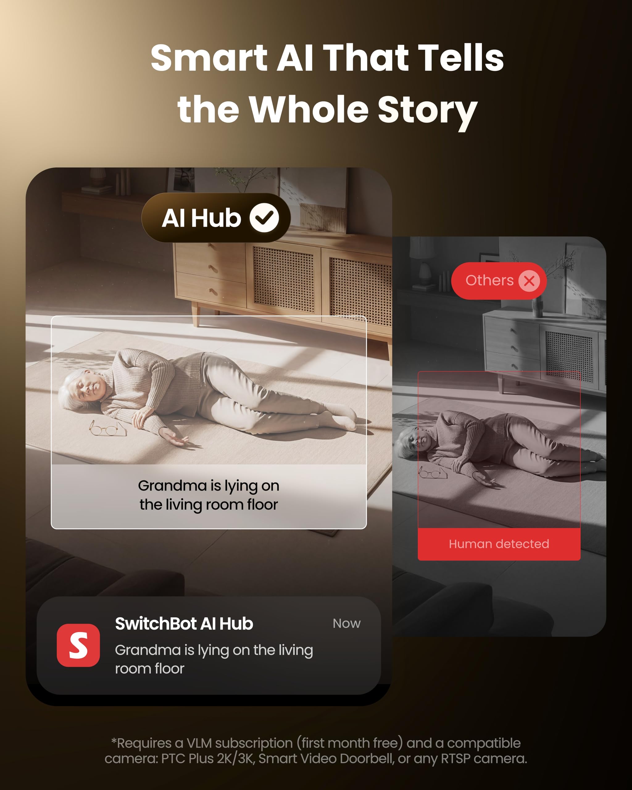 SwitchBot AI Hub, KI Smart Home Hub mit OpenClaw, lokalem NVR-Speicher, 6 TOPS Edge-KI, Home Assistant Core, Matter Bridge, Dual-Band-WLAN, 16GB microSD inklusive