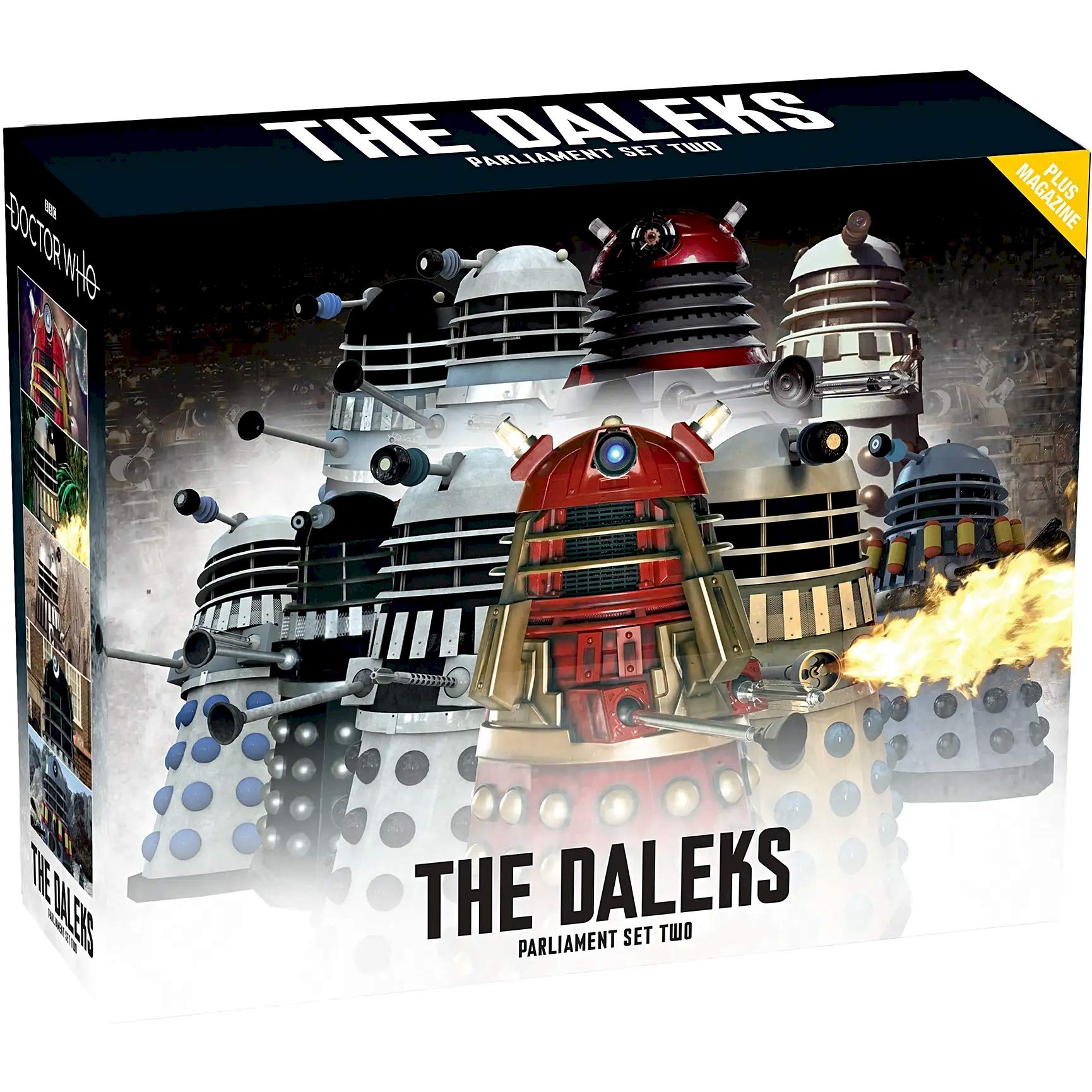 Eaglemoss Doctor Who Figurine Collection The Daleks Parliament Set Two 10 Dalek Box Set Hand Painted 1:21 Scale #B7