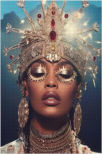 Miniatura 6 de Rompecabezas para adultos y familia, rompecabezas de 500 piezas africano I Am Afro Queen Woman Afro American Formación negra Juegos familiares de