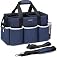 Ytonet Wearable Cleaning Caddy Bag, Large Cleaning Supplies Organizer, Blue | with 4 Foldable Dividers, Shoulder Strap&Waist