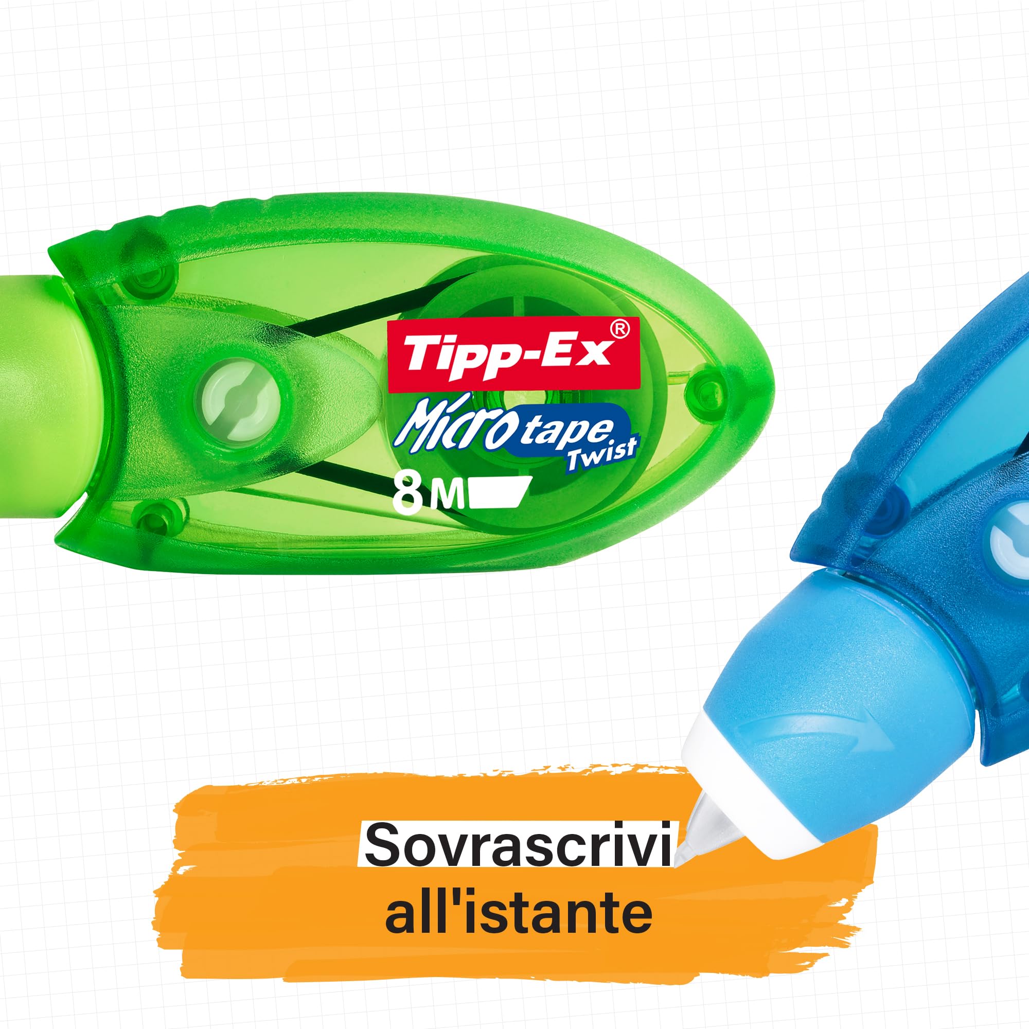 Tipp-Ex Correttore a Nastro Micro Tape Twist, Confezione da 10 Unità