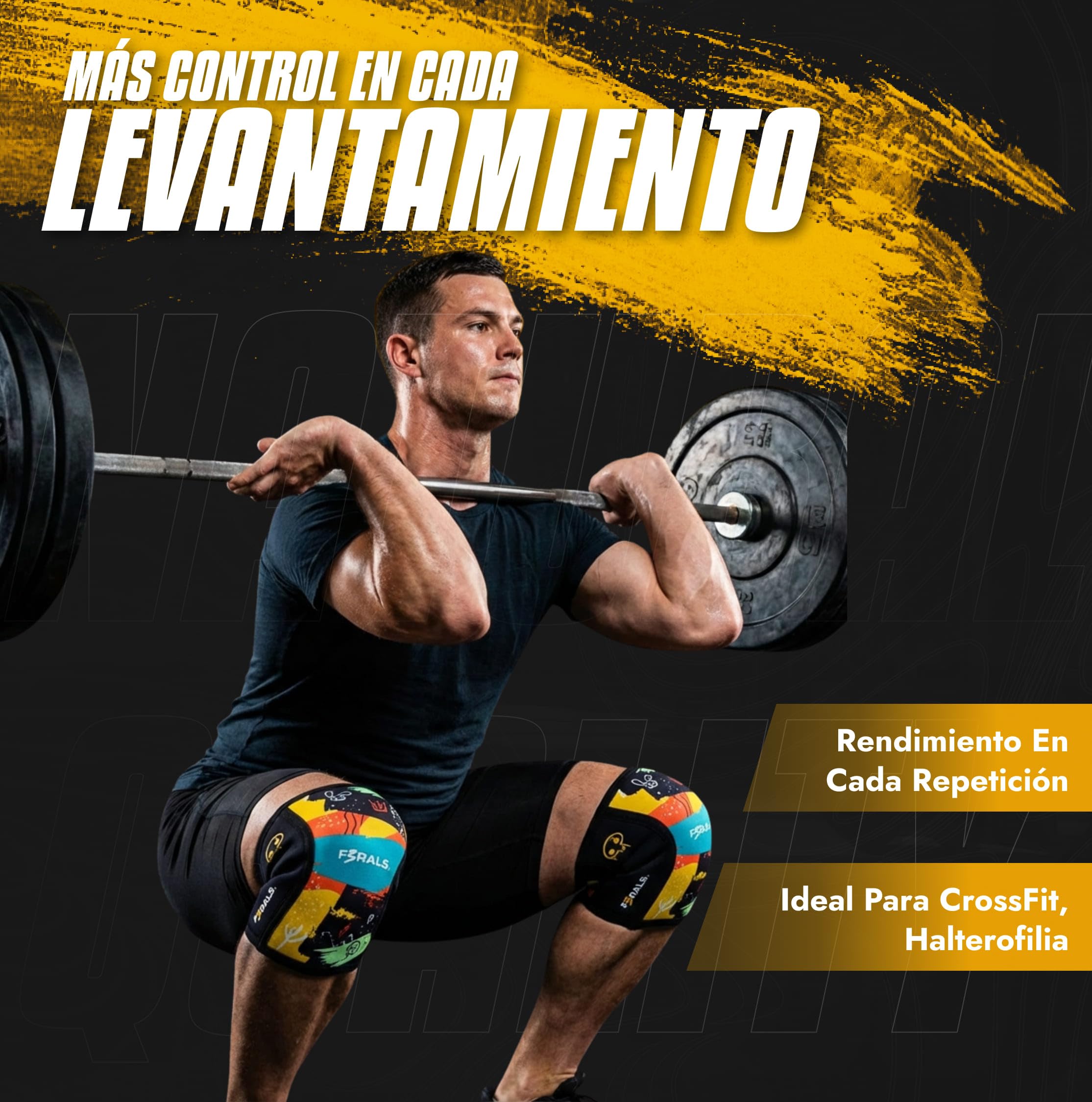 Rodilleras Neopreno 7mm | Cross Training y Powerlifting - Soporte Ajustable para Gym - Protección Deportiva Knee Support
