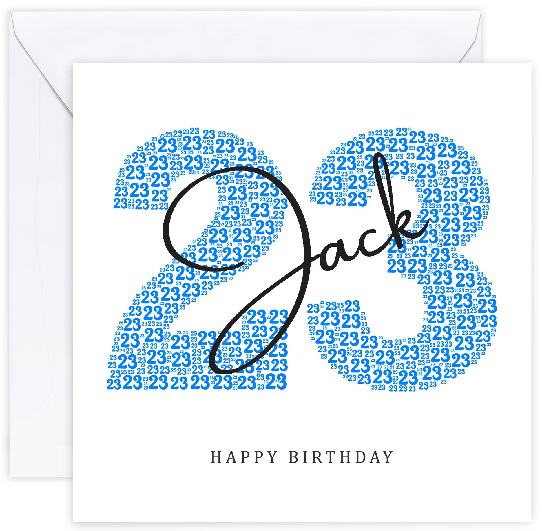 Personalised 23rd Birthday Card - Twenty Third Birthday Card for Twenty Three 23 Year Old Men Son Grandson Nephew Brother Him (Age 23) — image 1