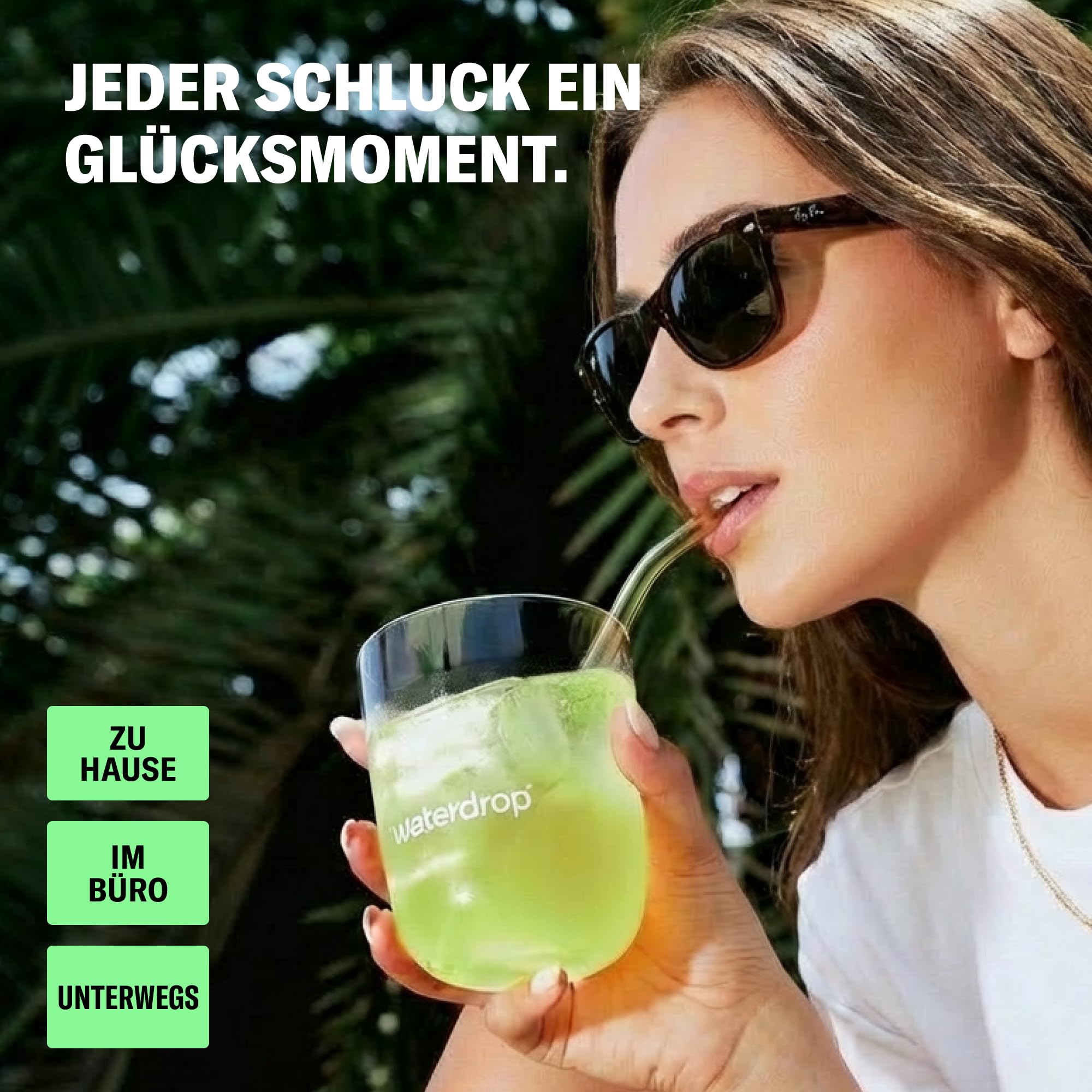 waterdrop® Wildberry, Paradise & Evergreen Fusion – 36 Waterdrop Würfel – Zuckerfreier Durstlöscher & Alternative zu Getränkesirup und Geschmackspulver – Geschmack für Wasser ohne Zucker - vegan