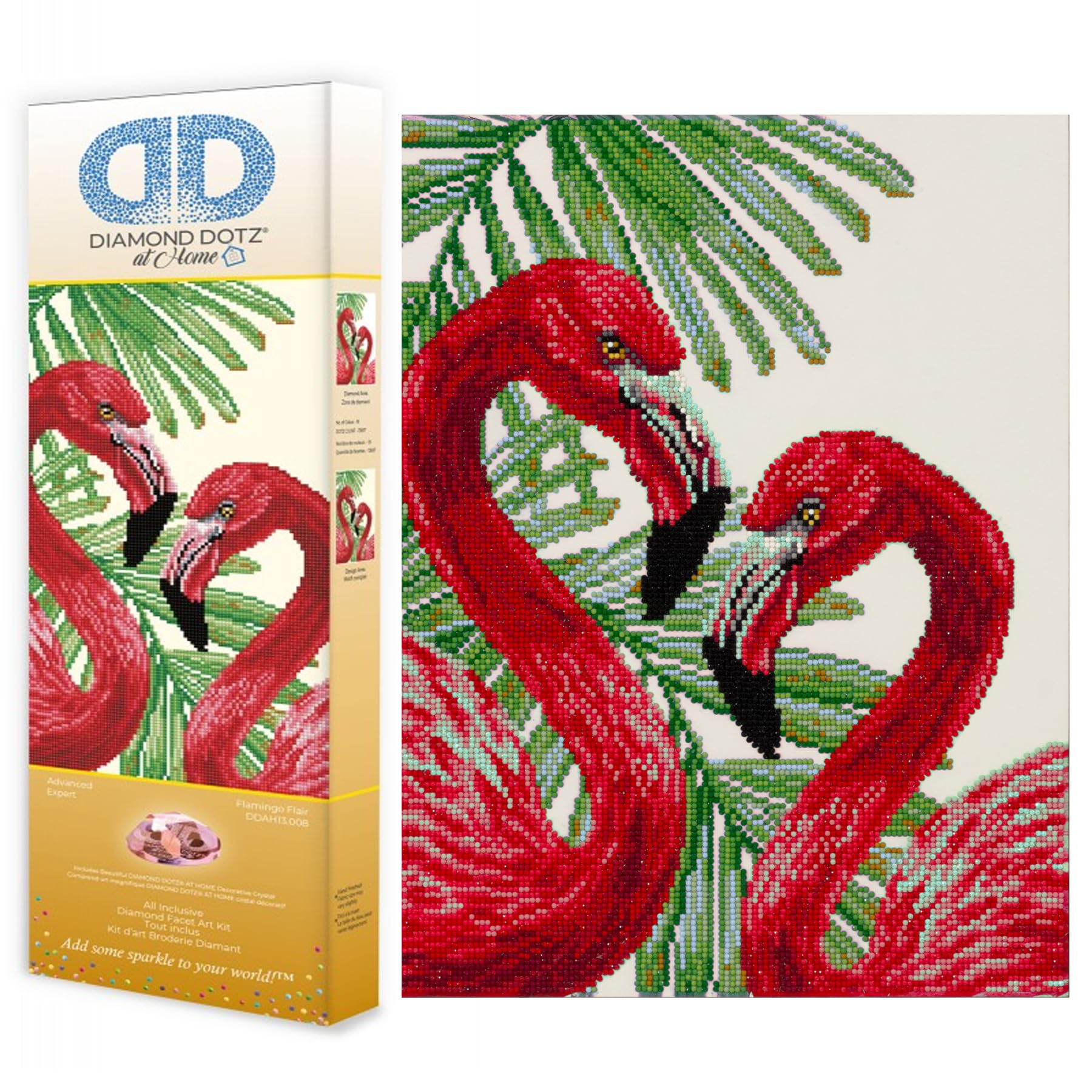 Amazon.com: DIAMOND DOTZ at Home Flamingo Flair Diamond Painting