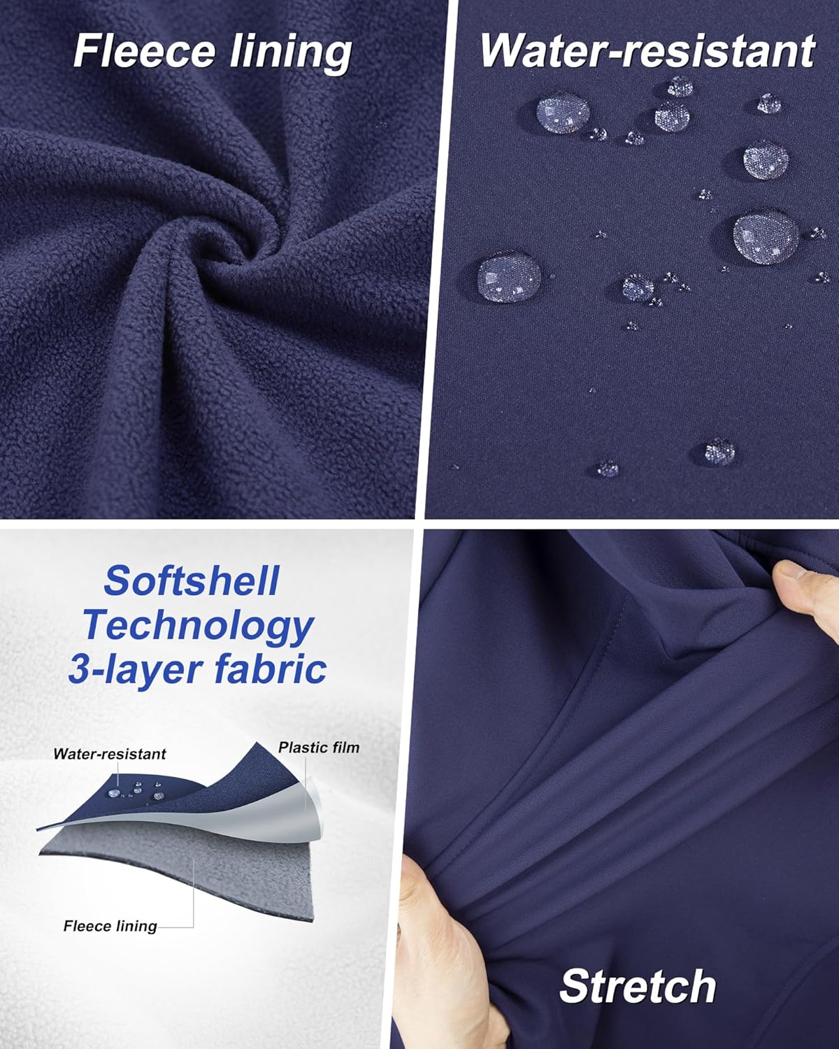 Outdoor Ventures Women's Lightweight Softshell Vest Windproof Fleece Lined Zip Up Sleeveless Jacket for Running Hiking Golf - Image 3