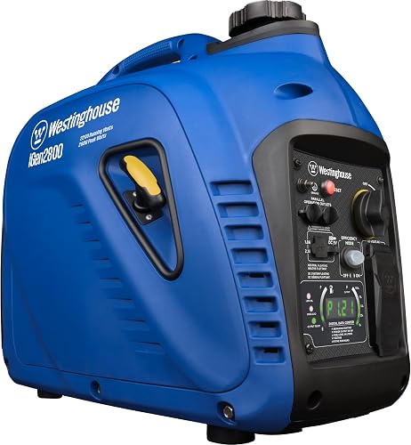 Westinghouse iGen2800 2800 Peak Watt Super Quiet Lightweight Portable Inverter Generator - Gas Powered, Parallel Ready