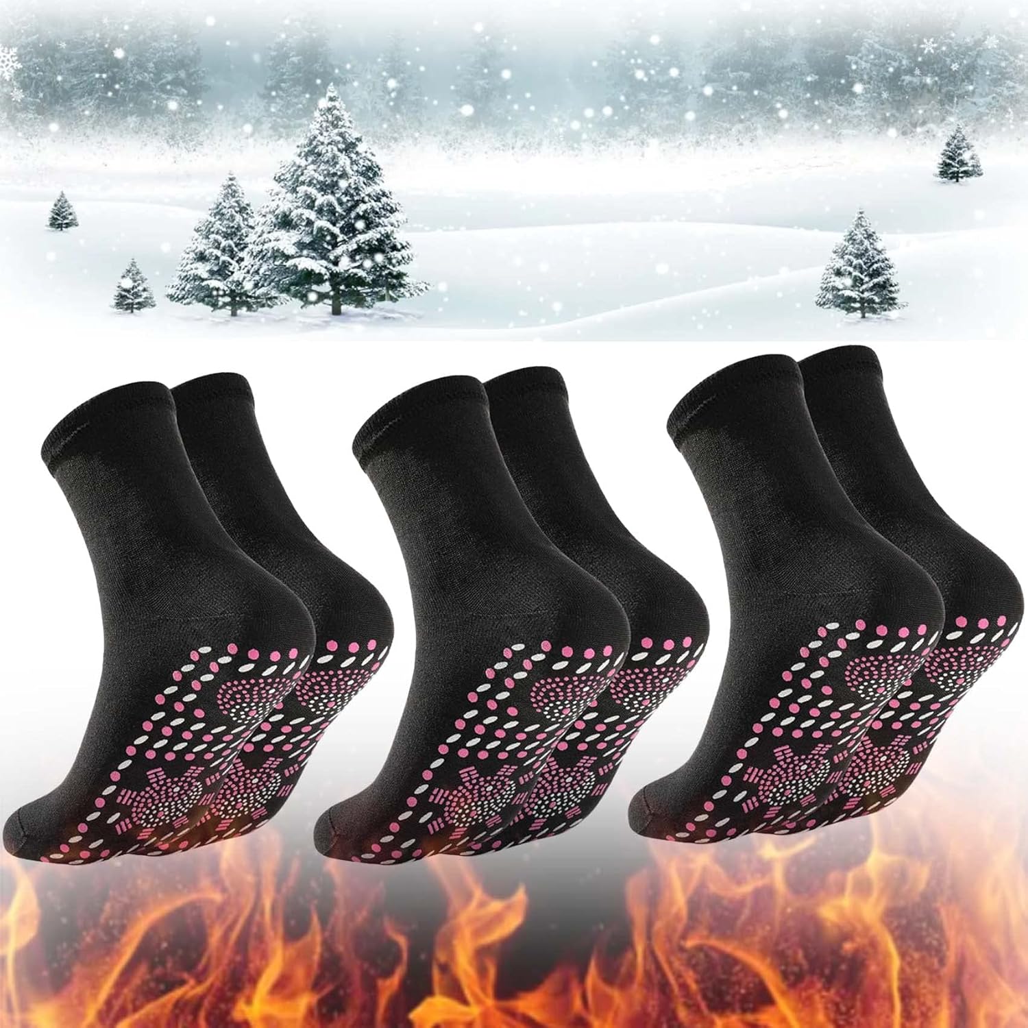 AFIZ Tourmaline Slimming Health Sock, Veines heal Hyperthermia Socks