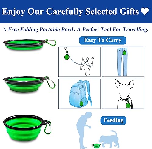 Miniatura 6 de Fancigo Juego de 3 cinturones de seguridad ajustables para perros. Accesorios de viaje en coche para cachorrosperromascotas. Tela de nailon fuerte,