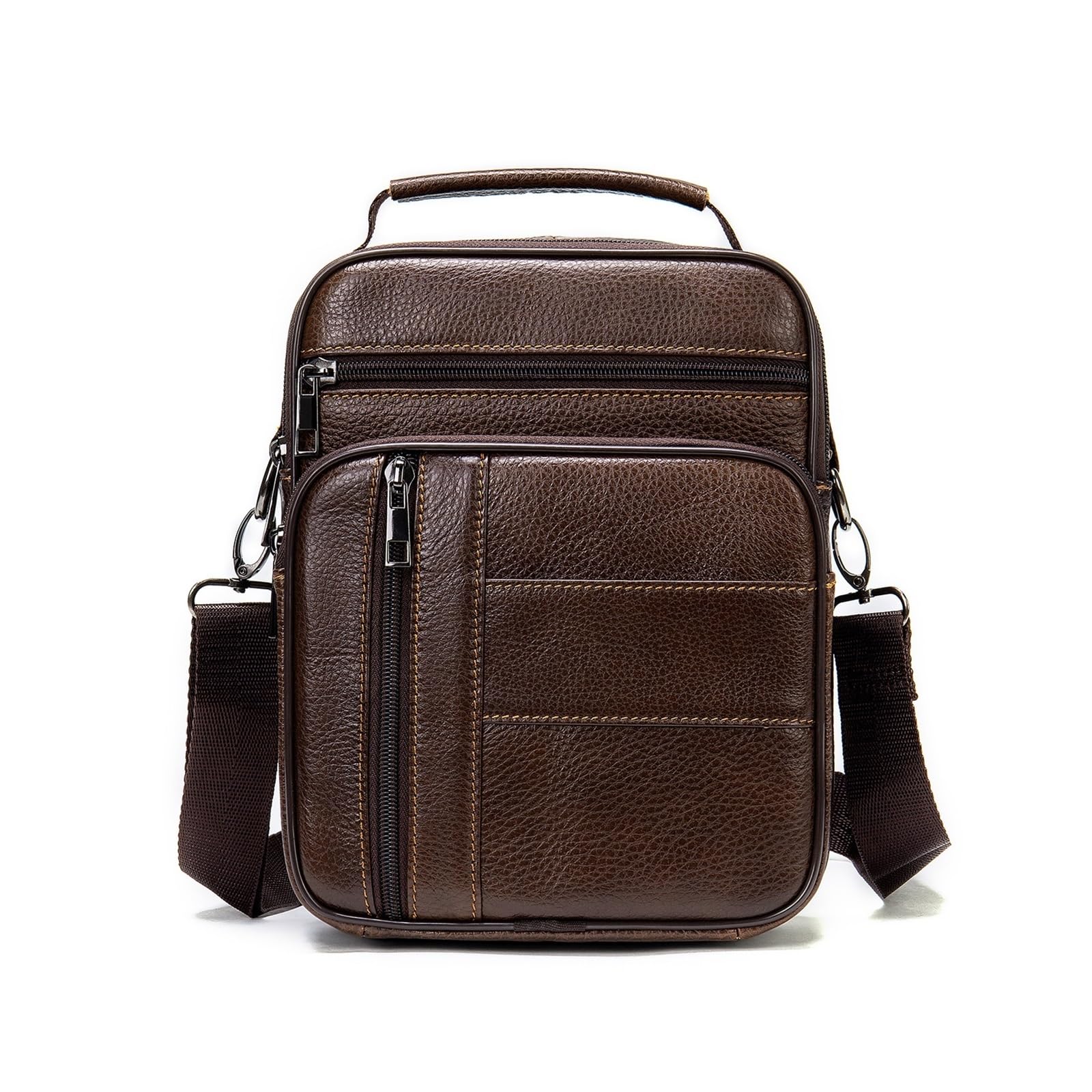 Sac à bandoulière vertical en cuir pour organiser vos affaires