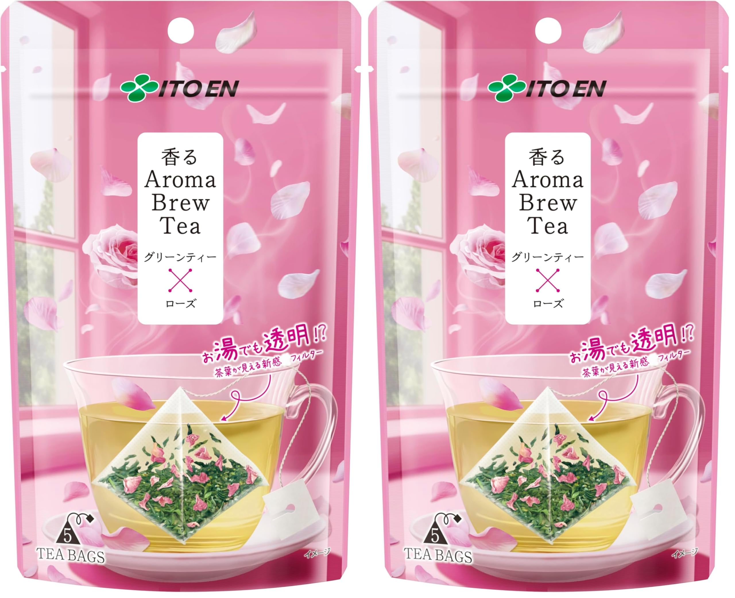 Amazon.co.jp: 伊藤園 香る Aroma Brew Tea グリーンティー×ローズ 1.8