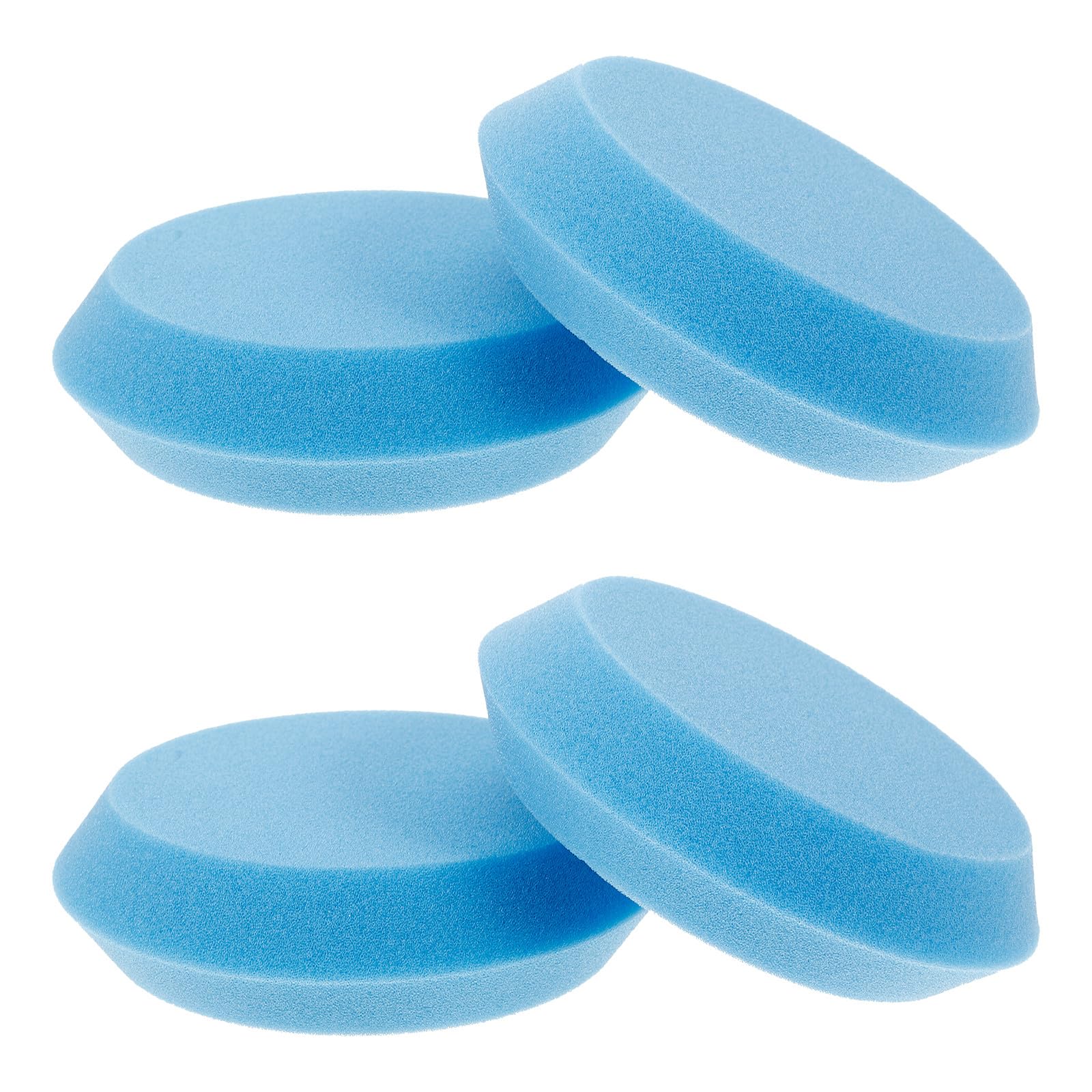 Toyvian 4pcs Blue round Sponge Lawn Bowls Accessories for Bowling Ball Cleaning and Polishing at Home, Multipurpose Polishing Pads for Scratch Repair and Surface Restoration