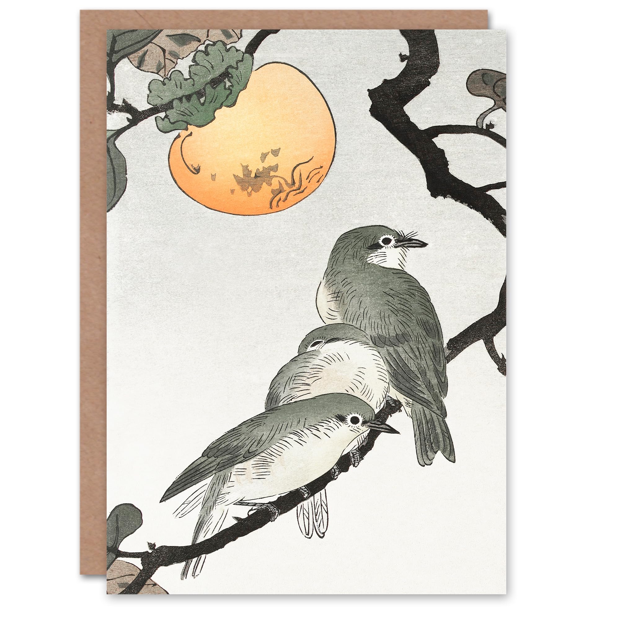 Artery8 Ohara Koson Art Card Birds and Plants Vintage Japanese