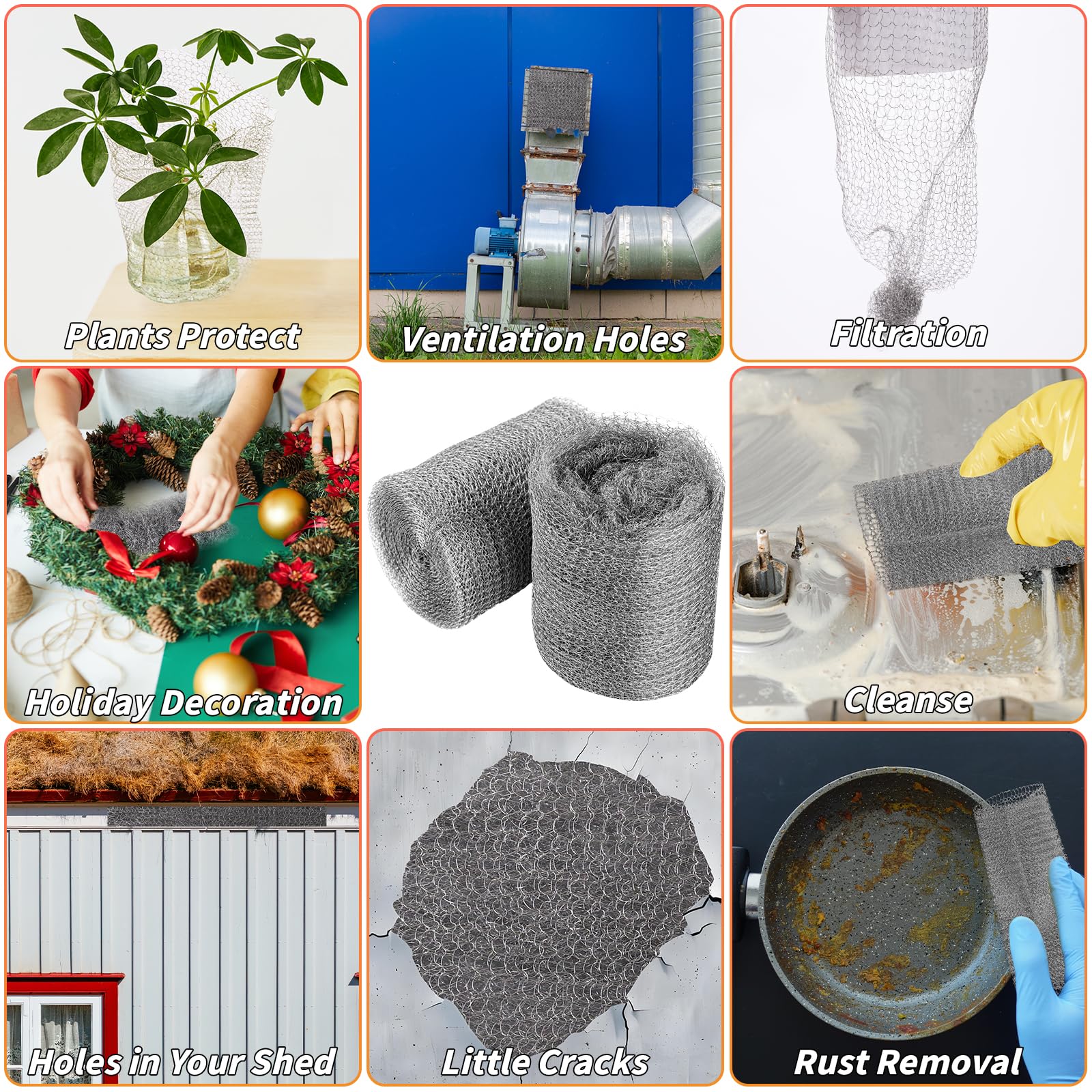 Steel Wool Mouse Control Kit - Pest Barrier -8