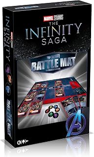 Top Trumps Marvel Battle Mat Card Game, Play with your favourite superheroes and villains including Iron Man, Thor, Spider-Man, Thanos and Ultron, gift and toy for boys and girls aged 4 plus