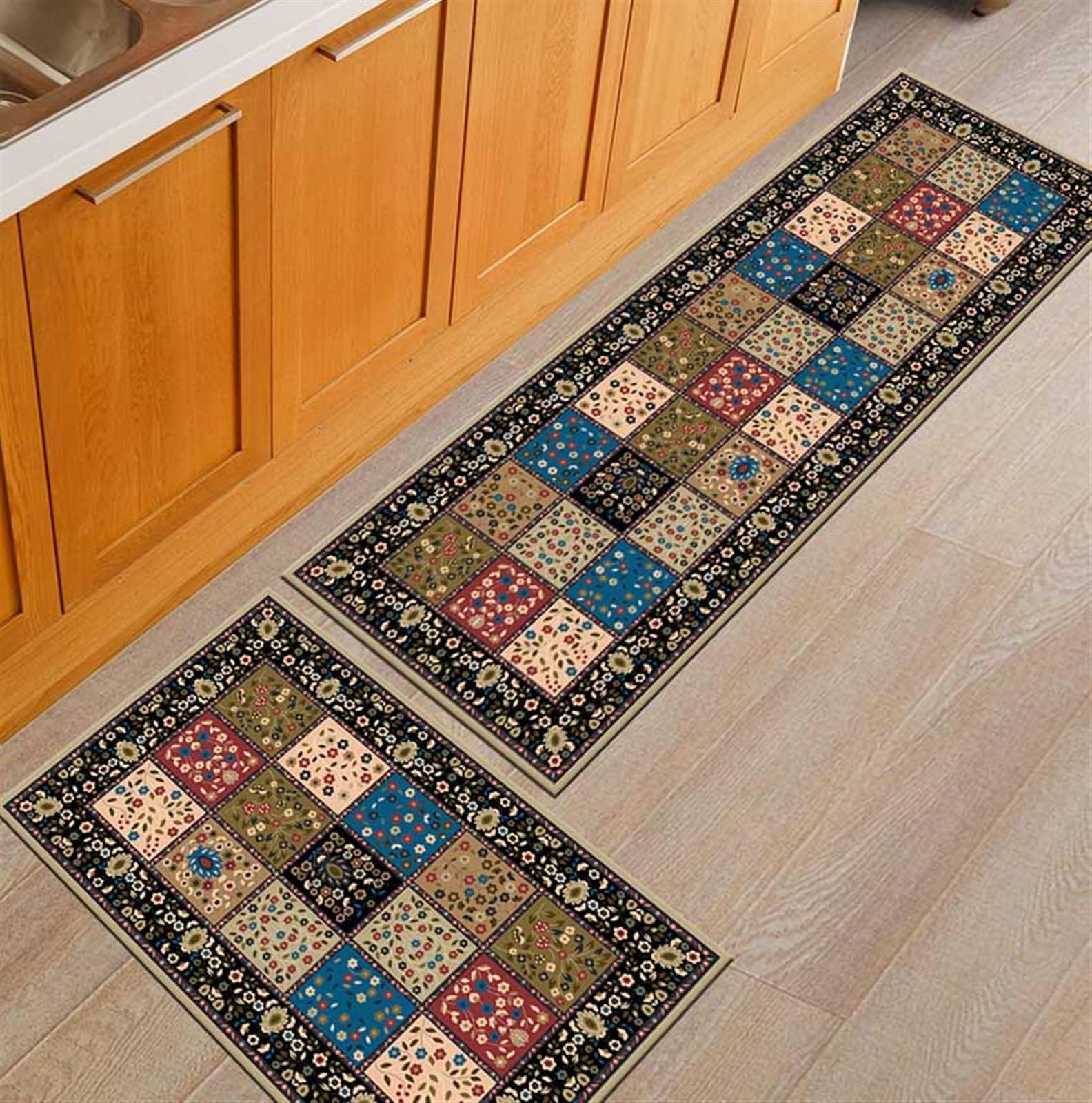 Tapis de sol moderne géométrique pour sublimer l'entrée et le salon