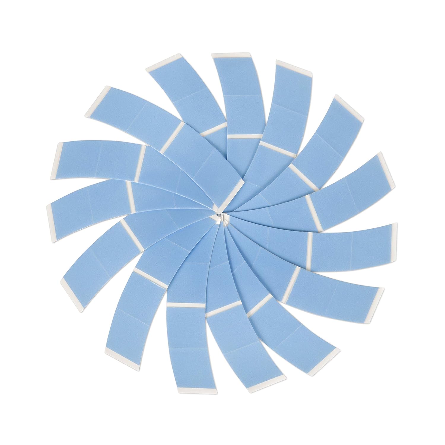 Tape for Lace Wigs Waterproof Double-Sided Strong Adhesive Tape Lace Front Wig Tape C Curve 36 Pieces Blue Color