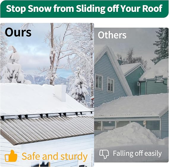 Benfar 5ft Snow Guard Railing with Screws for Metal and Wooden Roofs BR02