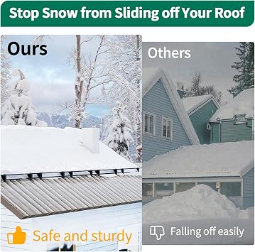 Benfar 5ft Snow Guard Railing with Screws for Metal and Wooden Roofs BR02