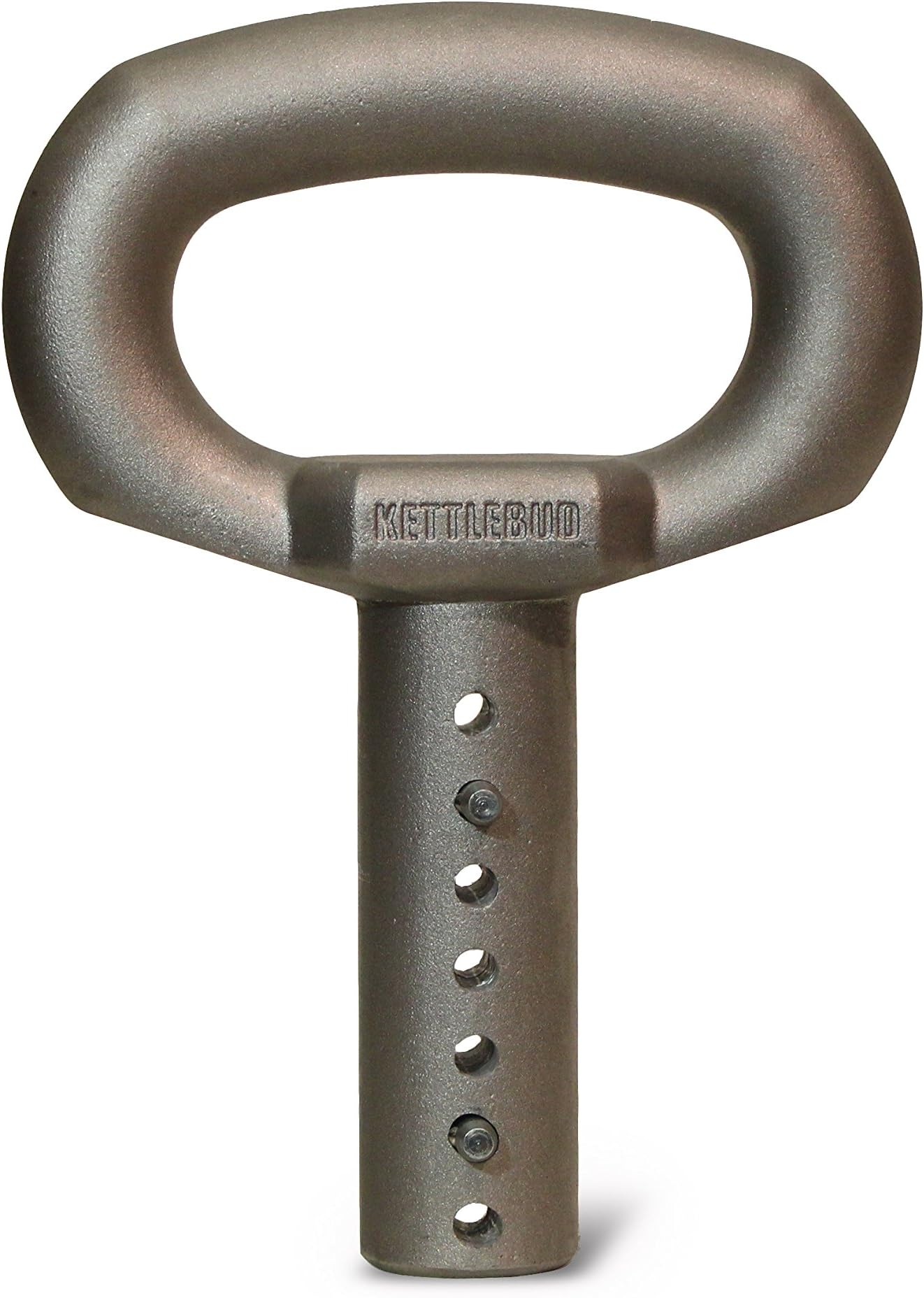 Kettlebud Adjustable Plate Loadable Kettlebell Handle - Uses Common Weight Plates for Home Gym and Portable Workouts (5-100 pounds)
