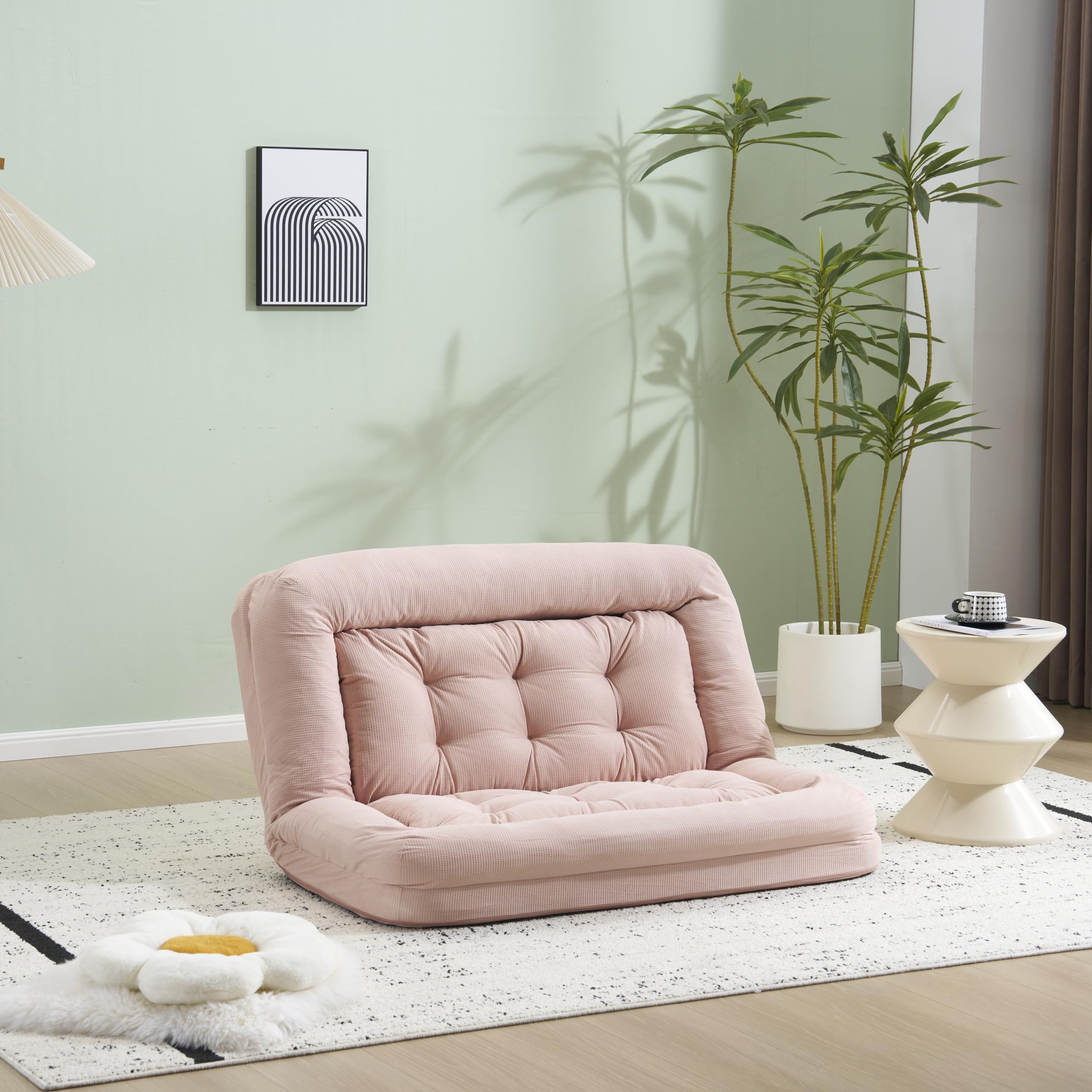 Amazon｜【3WAYソファーベッド】1人掛けソファー 座椅子 2人掛け 6段