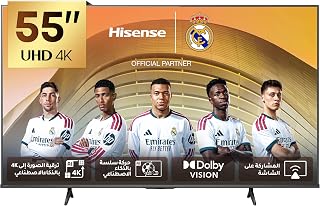 هايسينس تلفزيون ذكي 55 بوصة UHD 4K E6Q-دولبي فيجن