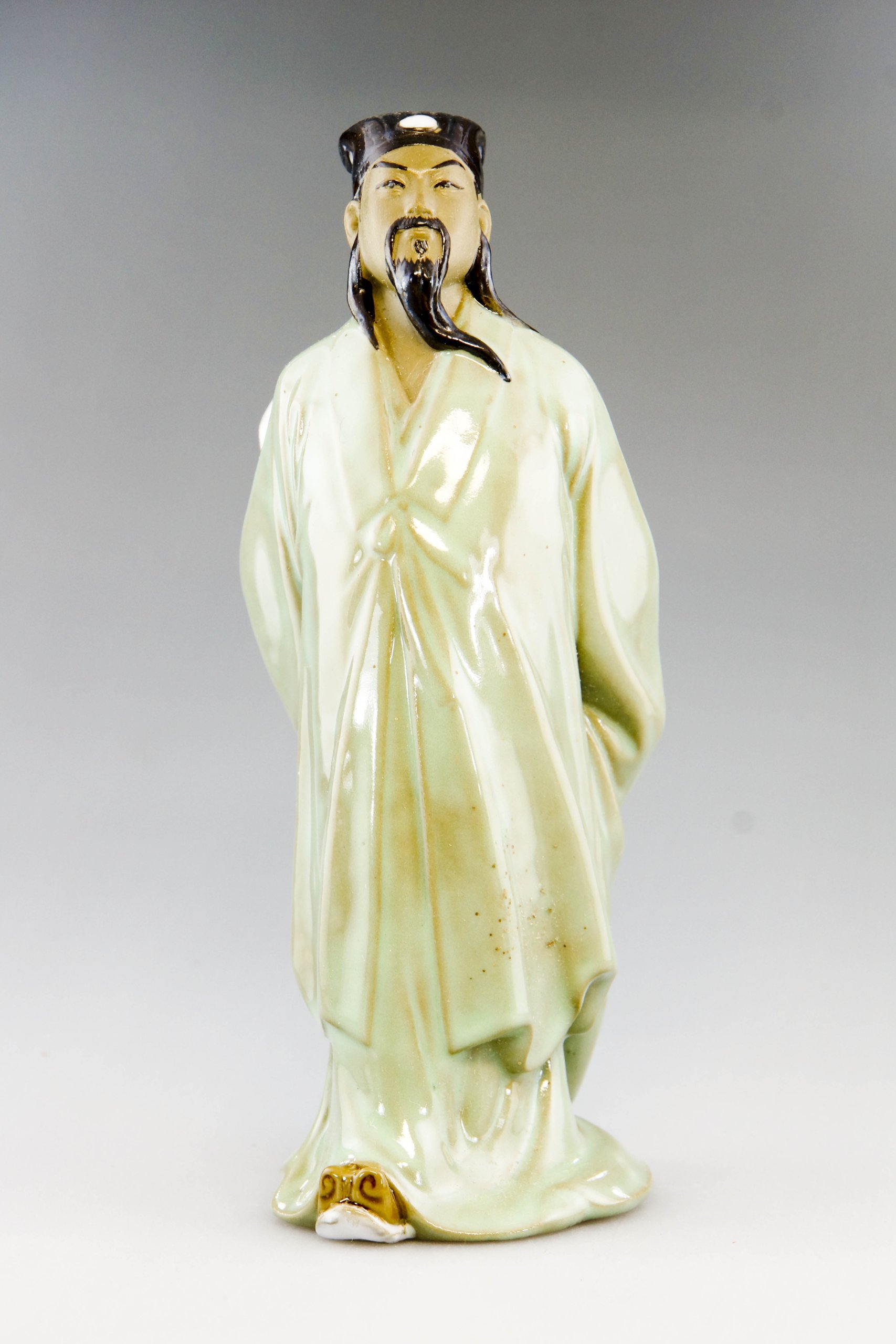 Amazon.co.jp: 中国 石湾窯 諸葛孔明(小) 置物 : ホーム＆キッチン