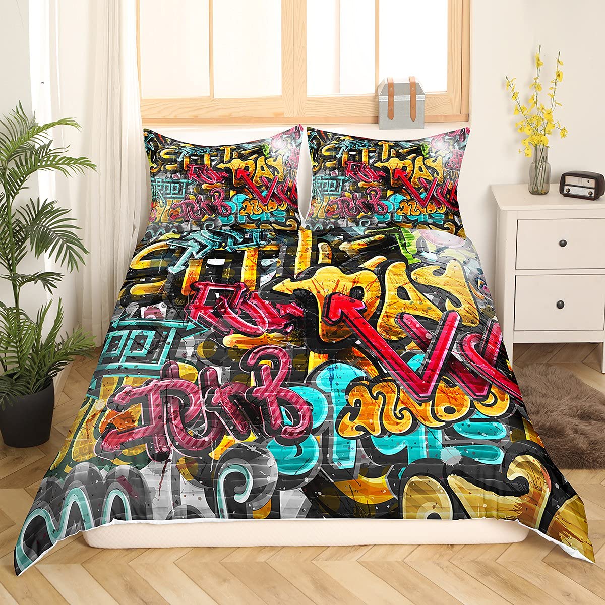 Tbrand Kinder Gamepad Bettwäsche Set 135x200cm Gamer Schlafz