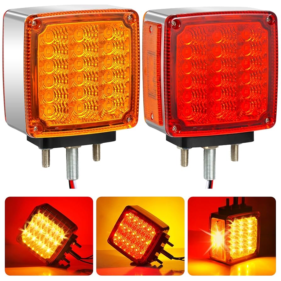 トップス main story 24aw Amazon.com: Aukmak 2pcs Amber + Red 39 LED Square Pedestal
