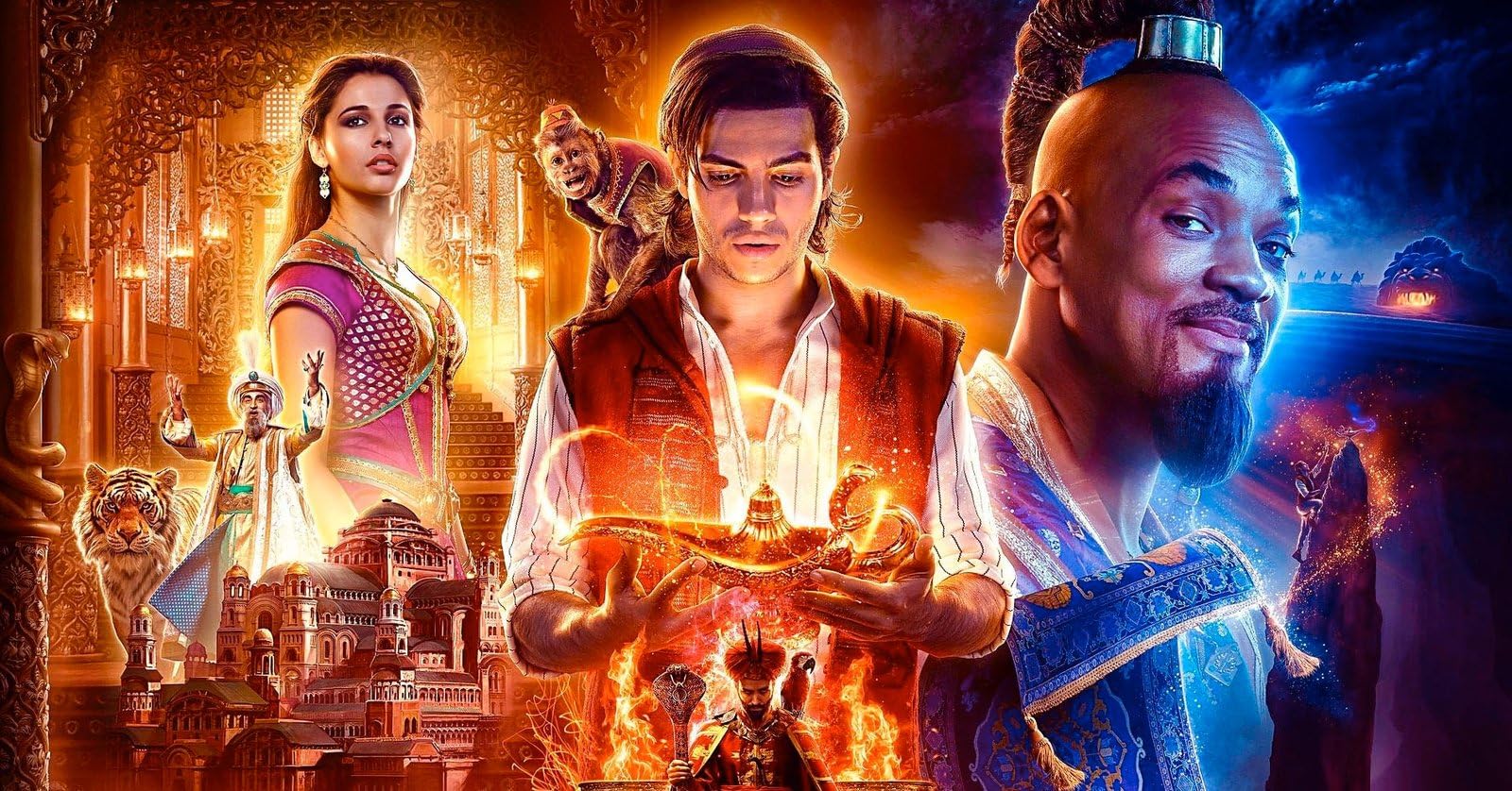 Aladdin 2019 25 Poster A0 - Movie Art Poster in varie dimensioni per idee soggiorno o camera da letto. Immagini di film cult senza bordi Classic Iconic 70s 80s 90s Vintage Retro Home Wall Decor Immag