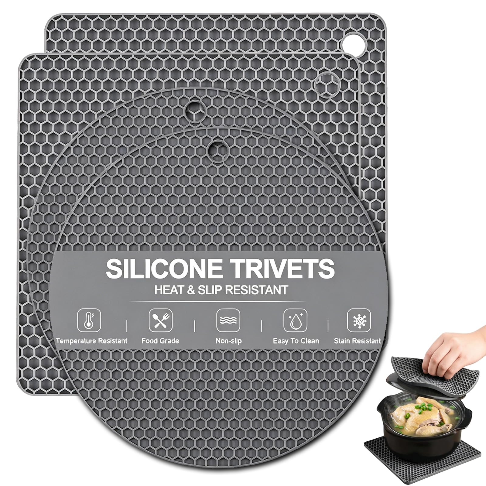 Salvamanteles de silicona multiusos para proteger encimeras y mesas durante tus cenas familiares