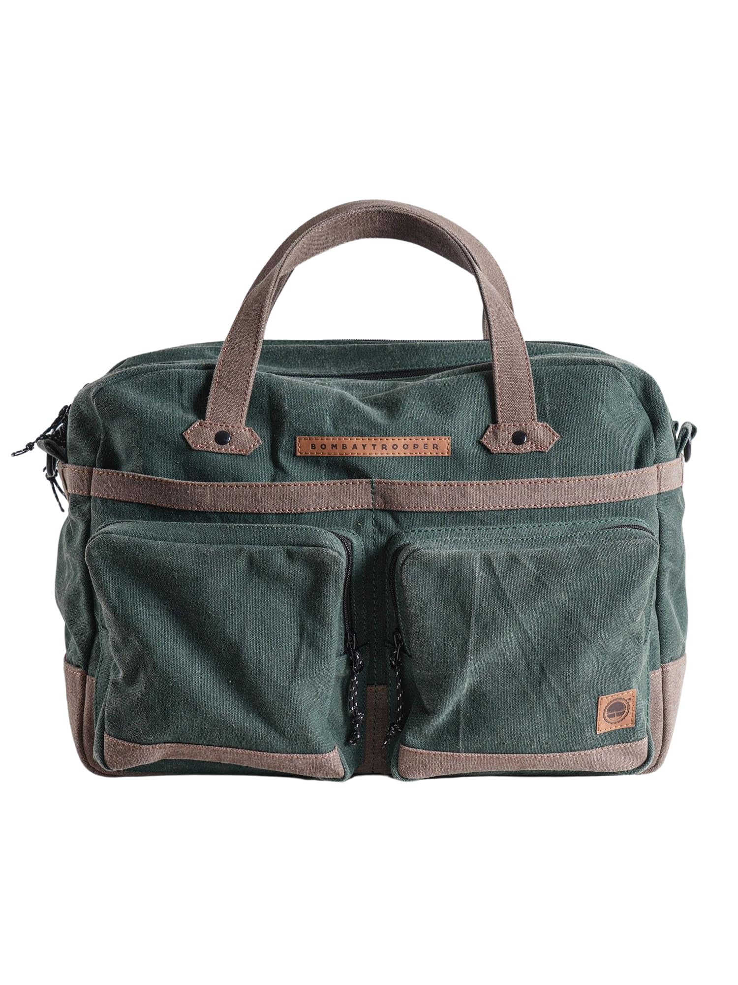Bombay TrooperWhiskey Messenger: Sustainable Upcycled Canvas Laptop Bag for Men & Women | Eco-Friendly & Stylish Laptop Backpack