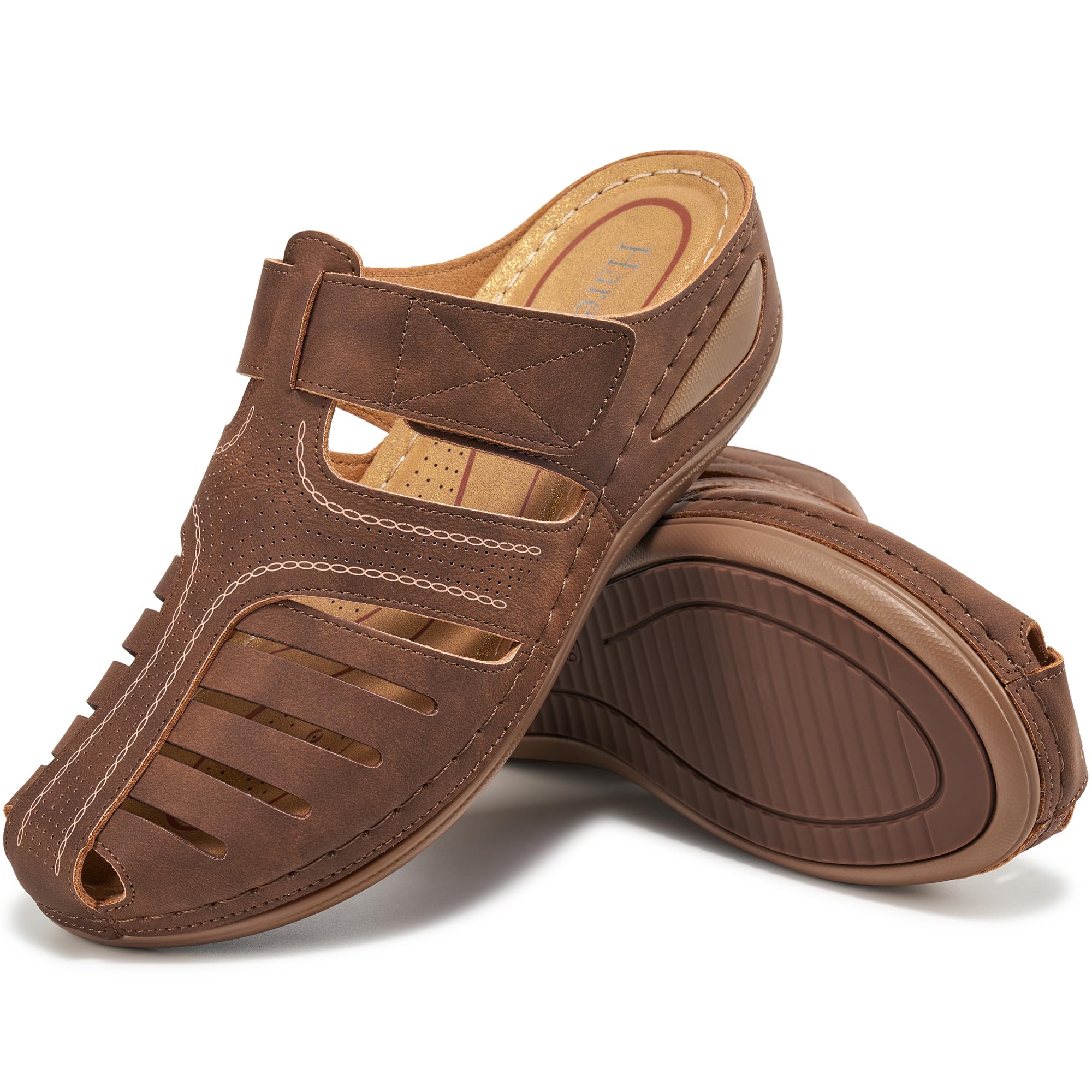 harence Clogs for Women Mules Shoes: Comfortable Dressy Closed Toe Platform Sandals 2026 Summer Casual Adjustable Slip On Walking Wedges-picture-34