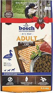 Bosch HPC Adult with Duck & Rice, Dry Dog Food for Adult Dogs of All Breeds, 1 x 3 kg product image