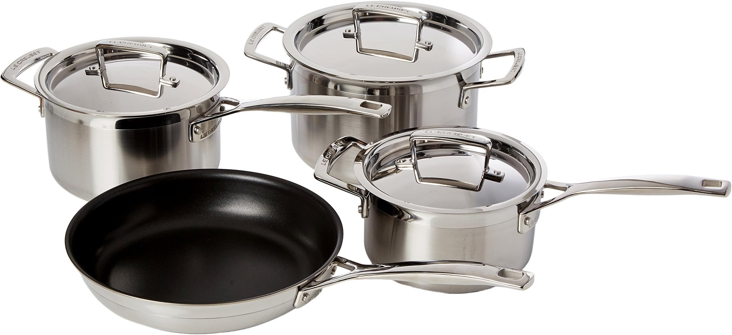 3-Ply Stainless Steel Cookware Set, 4 Pieces