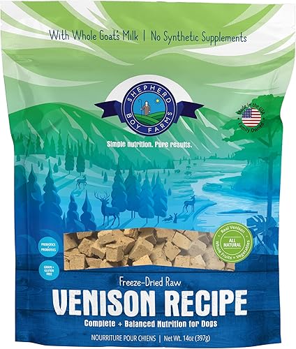Miniatura 10 de Shepherd Boy Farms Alimento liofilizado para perros (receta de bisonte) Alimento crudo para perros, comida cruda natural para perros, bolsa de 14