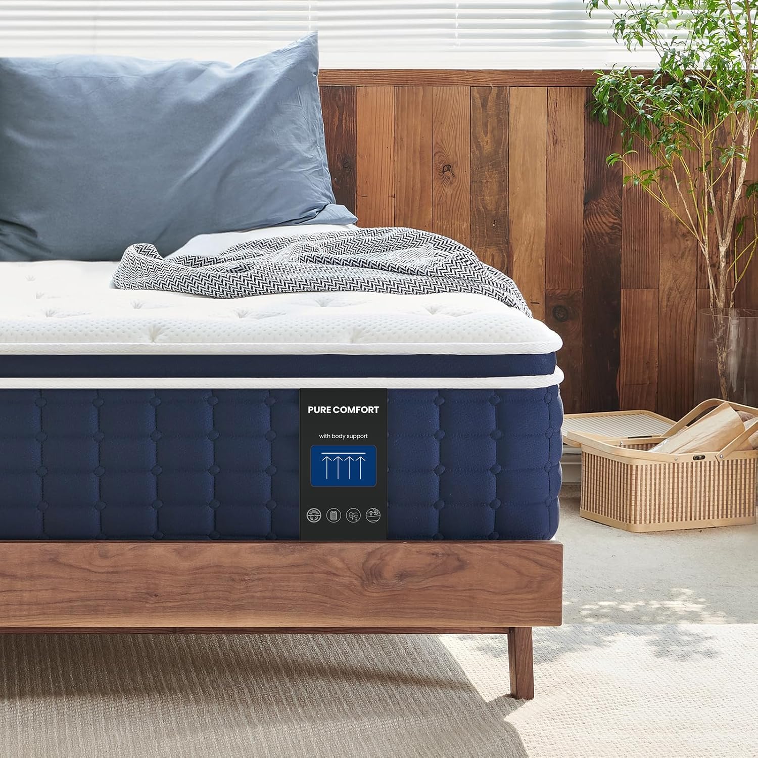 Coolvie Full Size Mattress 12 inch Hybrid