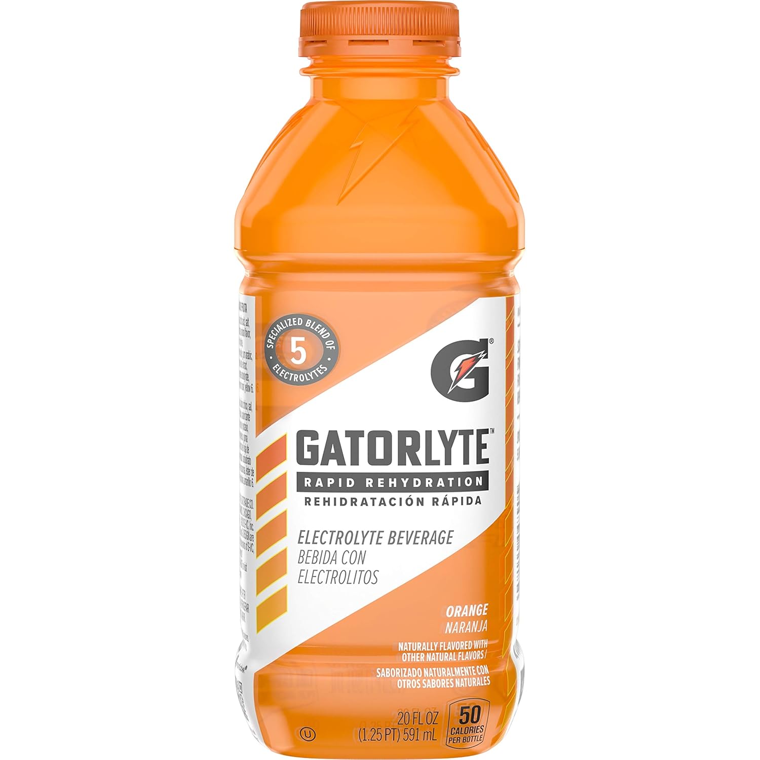 Gatorlyte Rapid Rehydration Orange Electrolyte Beverage,20 Fl Oz Bottle Grocery