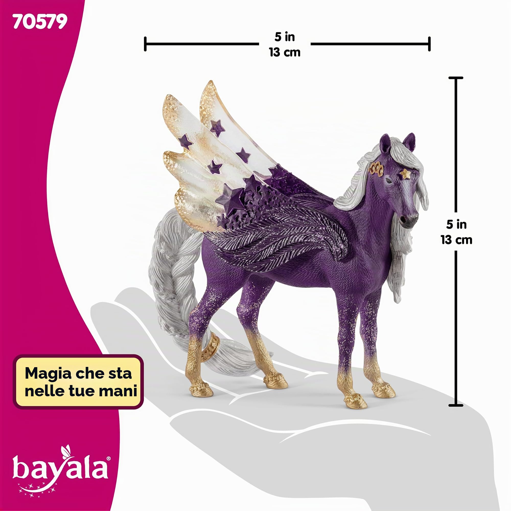 Schleich BAYALA | Giumenta Pegaso stellare 70579 | 13 x 4 x 13 cm