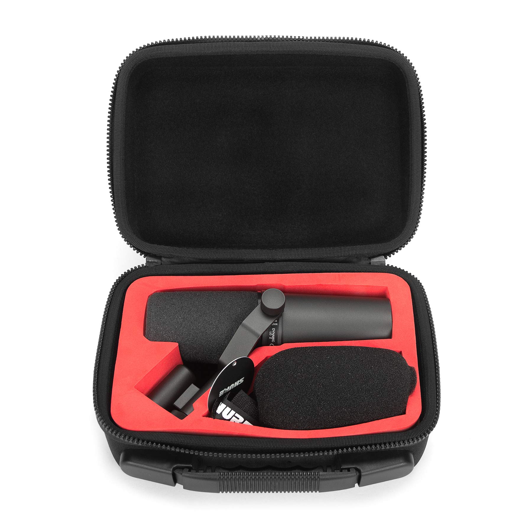 ANALOG CASES Shure SM7B / MV7 Case - Custom-Fitted Compact PULSE Hard Case for Travel