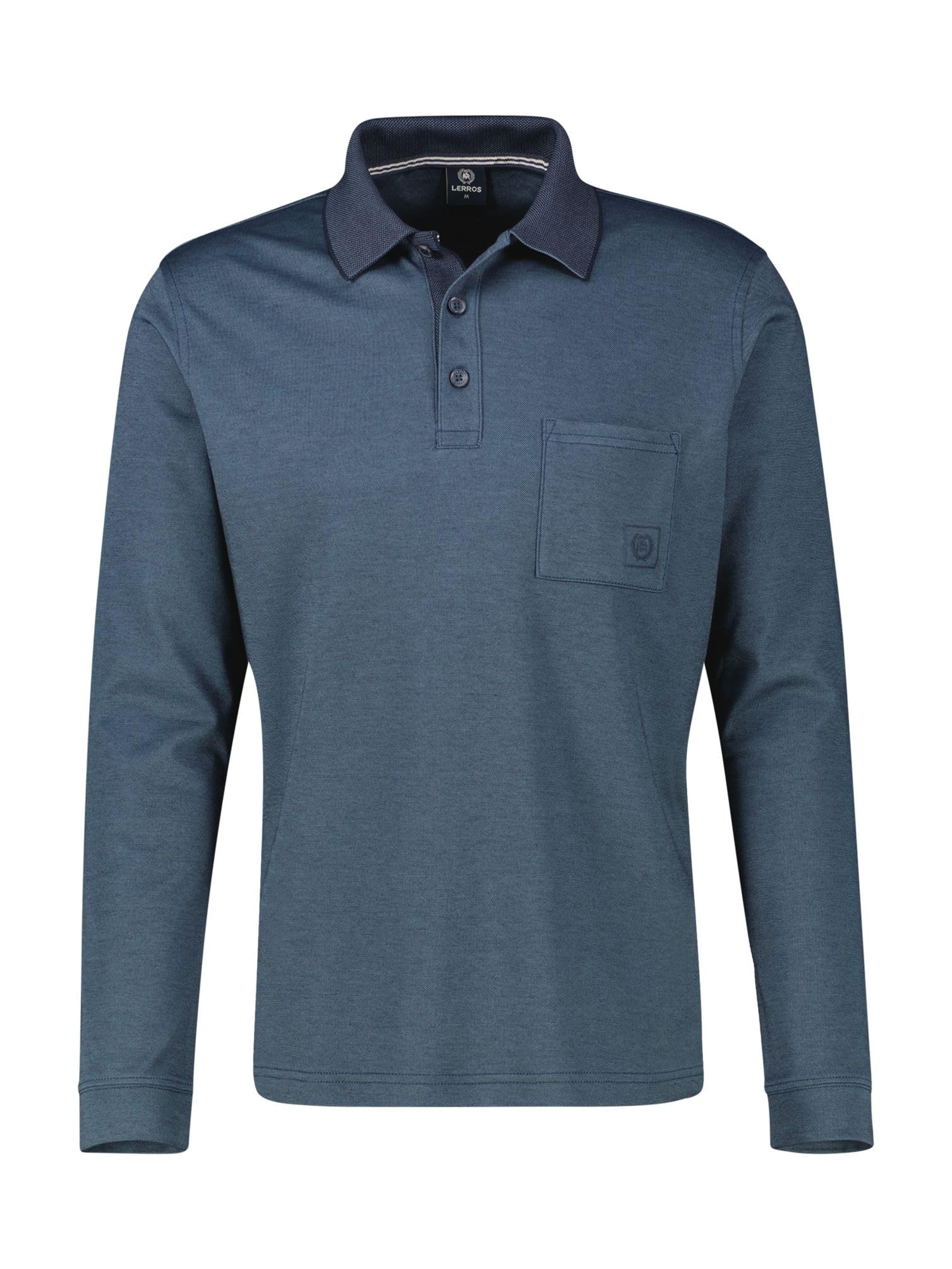 LERROS Langarm Polo mit Brusttasche