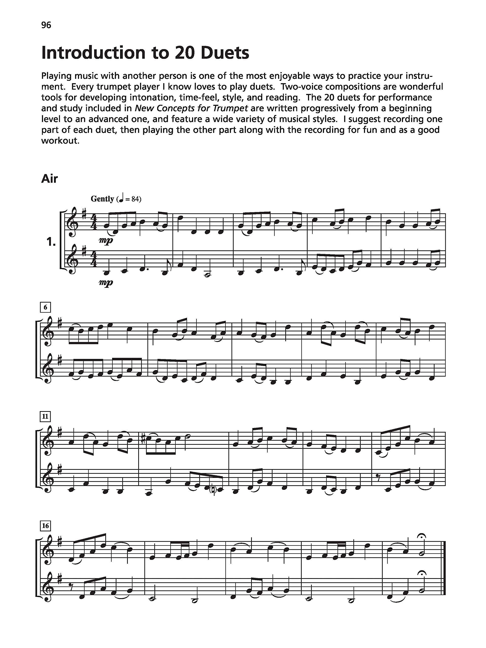 New Concepts for Trumpet: Innovative Etudes, Duets and Studies